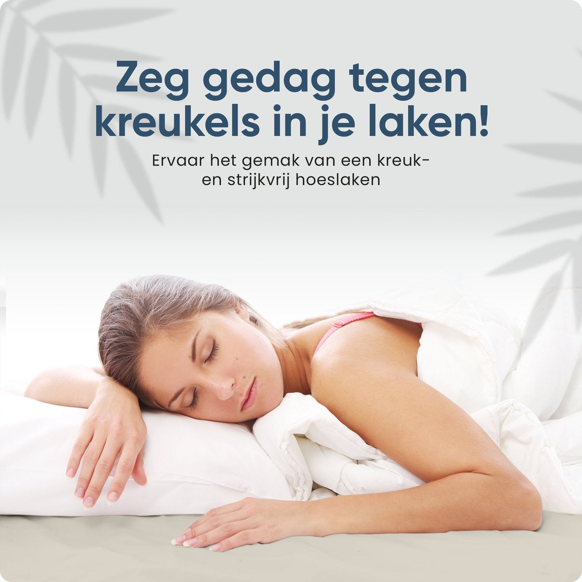 Sleeptime Hotel Jersey Hoeslaken Creme