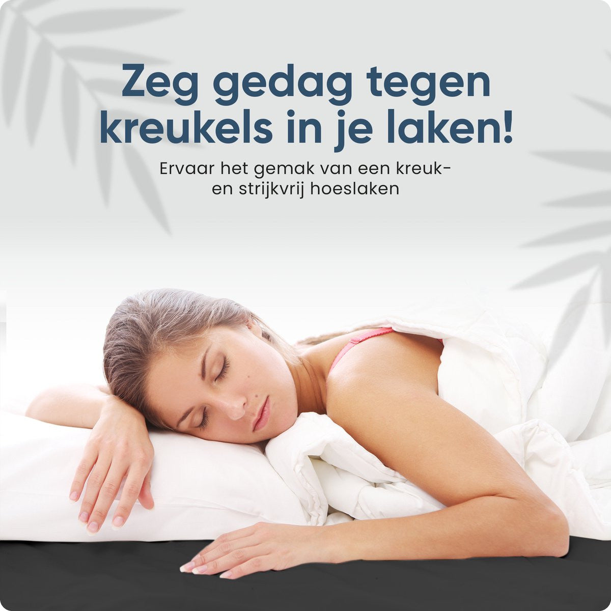 Sleeptime Hotel Jersey Hoeslaken Antraciet