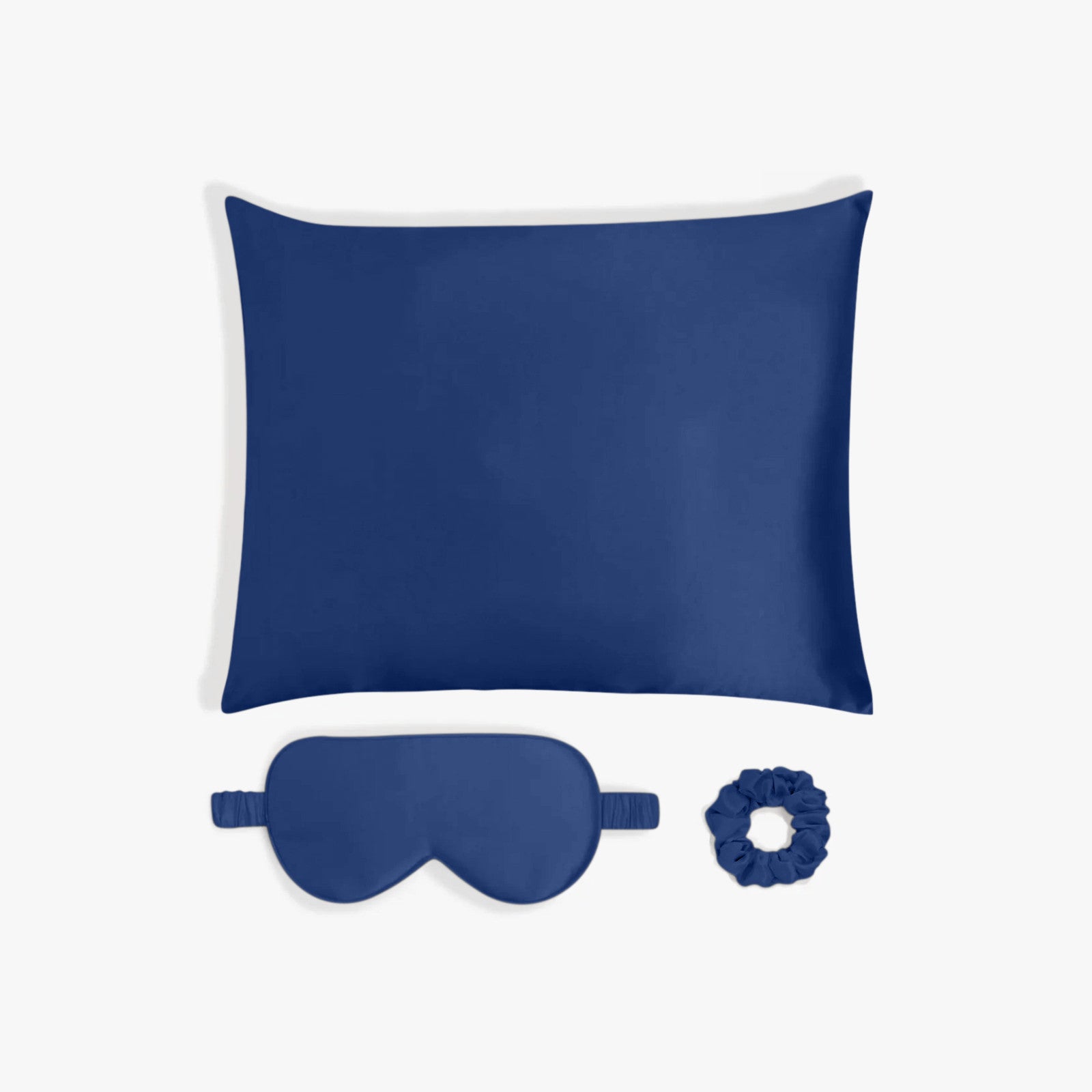 Sleeptime Slaapset - Kussensloop + Slaapmasker + scrunchie + Curler - Navy