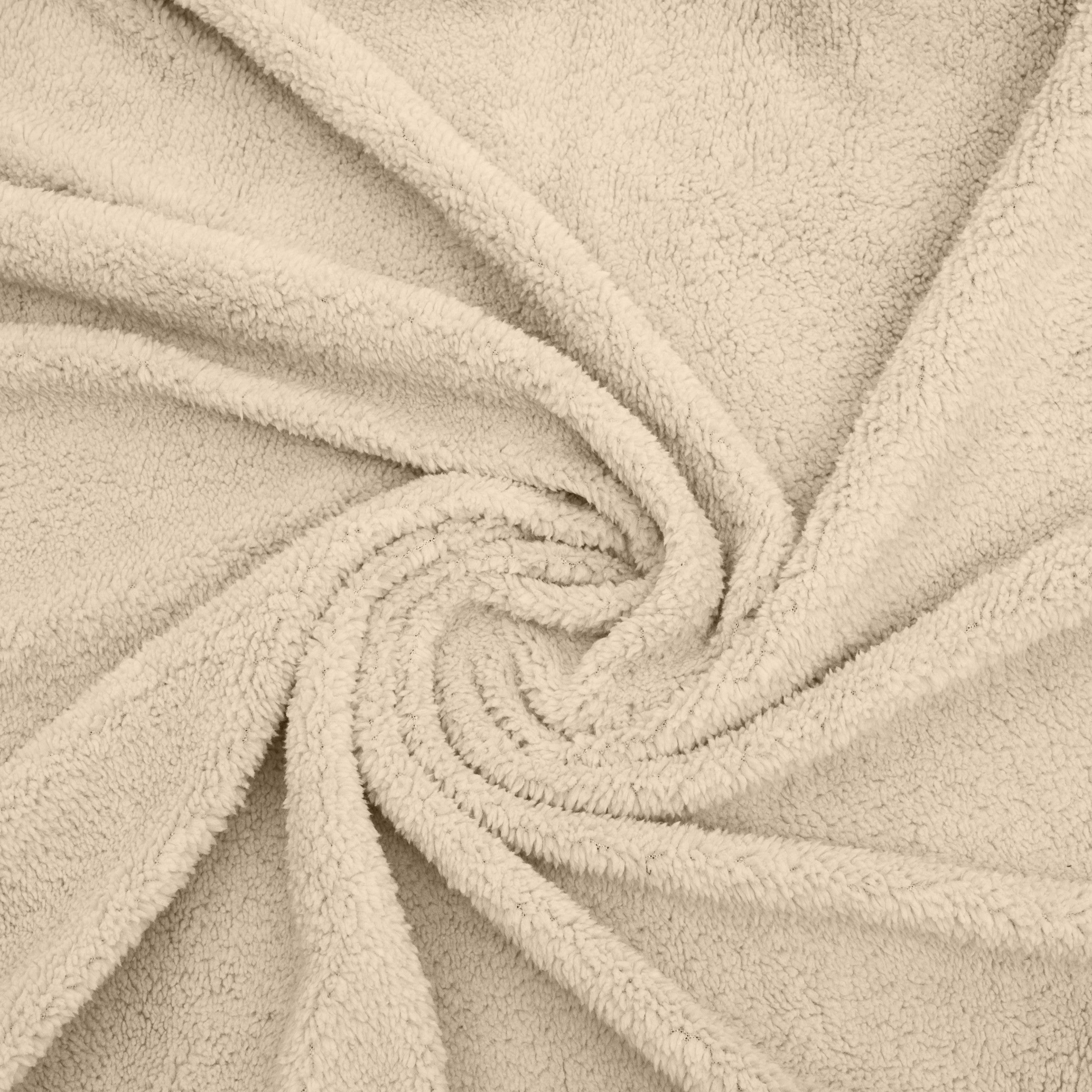 Kussensloop - 2 Stuks - Teddyfleece - Taupe - 60x70